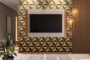 Ver imagem 1 de Painel para Tv Extensivo Fresno Grigio Fosco/cinamomo Mel