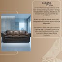 Ver imagem 6 de Sofá 3 Lugares 207cm Firenze Courino Marrom Linha Premium Elegante Resistente Confortável Sala
