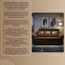 Ver imagem 5 de Sofá 3 Lugares 207cm Firenze Courino Marrom Linha Premium Elegante Resistente Confortável Sala