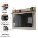 Ver imagem 3 de Painel Para Tv Até 70 Polegadas 1,80M Nt1305 Freijó / Off White Notável Freijó Trend / Off