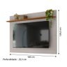 Painel Para Tv Até 70 Polegadas 1,80M Nt1305 Freijó / Off White Notável Freijó Trend / Off - 4