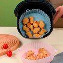 Ver imagem 3 de Kit 4 Formas Silicone Reutilizável Antiaderente Air Fryer