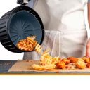 Ver imagem 4 de Kit 4 Formas Silicone Reutilizável Antiaderente Air Fryer