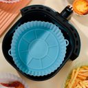 Ver imagem 1 de Kit 4 Formas Silicone Reutilizável Antiaderente Air Fryer
