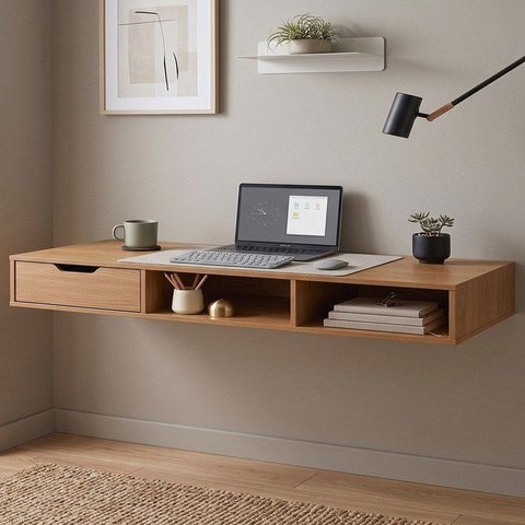 Nicho Modulado Flexível com 1 Gaveta 160cm Linha Liga Marrom Canela