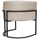Ver imagem 5 de Kit 2 Poltronas Luna Decorativa Suede Cores Base Ferro Preto