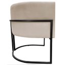 Ver imagem 4 de Kit 2 Poltronas Luna Decorativa Suede Cores Base Ferro Preto