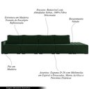 Ver imagem 3 de Sofá Ilha Modulado Milos 392cm Puff Lateral Veludo Verde G33 - Gran Belo