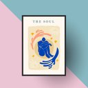 Ver imagem 1 de Quadro Arte Matisse - The Soul 45x34cm:moldura Branca