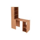 Ver imagem 1 de Mesa Multiuso Casal Retrátil Me4171 C/ 5 Nichos Amêndoa - Tecno Mobili