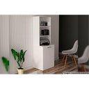 Ver imagem 3 de Mesa Multiuso Casal Retrátil Me4171 C/ 5 Nichos Amêndoa - Tecno Mobili