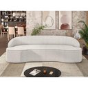 Ver imagem 5 de Sofá 3 Lugares Curvo Living Lótus D02 Bouclê Creme 180cm B-54