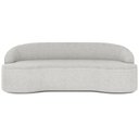 Ver imagem 7 de Sofá 3 Lugares Curvo Living Lótus D02 Bouclê Creme 180cm B-54