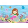 Painel Lona Sereia Fundo do Mar mod01 - 3 M X 1,6 M - 1