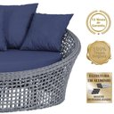 Ver imagem 3 de Chaise Hungria Pintura Preta Corda Náutica E10 Trama Prata