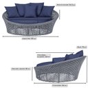 Ver imagem 2 de Chaise Hungria Pintura Preta Corda Náutica E10 Trama Prata