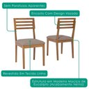 Ver imagem 5 de Mesa de Jantar Redonda Cacau com 4 Cadeiras Estofadas Juparana Linho Bege Ornar