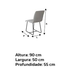 Conjunto 2 Cadeiras Cristal Sala de Jantar em Couro Pérola e Metal Champanhe - 3 Conjunto 2 Cadeiras Cristal Sala de Jantar em Couro Pérola e Metal Champanhe - 3