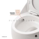 Ver imagem 7 de Vaso Sanitário Monobloco Caixa Acoplada Privada Aquarela Pingoo.casa - Branco