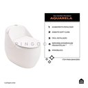 Ver imagem 2 de Vaso Sanitário Monobloco Caixa Acoplada Privada Aquarela Pingoo.casa - Branco