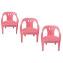 Ver imagem 1 de 3 Cadeiras Mini Poltrona Infantil de Plástico Rosa