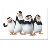 Painel Lona Pinguins Madagascar mod01 - 1,5 M X 1 M - 1