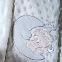 Ver imagem 2 de Manta Bebê Dots Camada Dupla de Plush 100x70 com Bordado
