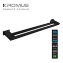 Ver imagem 2 de Toalheiro Duplo 60 Cm Inox Preto Fosco - Kromus Rt0309b