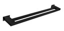 Ver imagem 1 de Toalheiro Duplo 60 Cm Inox Preto Fosco - Kromus Rt0309b