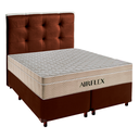 Ver imagem 1 de Cama Box e Colchão King Molas Ensacadas Airflex + Cabeceira Marrom