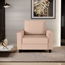 Ver imagem 2 de Kit 2 Poltronas Decorativas para e Recepção Malta L02 Linho Rosê - Lyam Decor