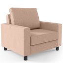 Ver imagem 3 de Kit 2 Poltronas Decorativas para e Recepção Malta L02 Linho Rosê - Lyam Decor