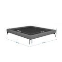 Ver imagem 2 de Base Bi Partida Slim Casal em Linho sem Cabeceira Skybox Cor Cinza