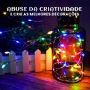 Ver imagem 7 de Fio de Fada 100 Led Colorido Rgb 10m Cordão Pisca Luz Lâmpada Festa Decoração Árvore Natal Luvinco