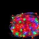 Ver imagem 3 de Fio de Fada 100 Led Colorido Rgb 10m Cordão Pisca Luz Lâmpada Festa Decoração Árvore Natal Luvinco