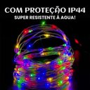 Ver mais imagens de Fio de Fada 100 Led Colorido Rgb 10m Cordão Pisca Luz Lâmpada Festa Decoração Árvore Natal Luvinco
