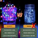 Ver imagem 5 de Fio de Fada 100 Led Colorido Rgb 10m Cordão Pisca Luz Lâmpada Festa Decoração Árvore Natal Luvinco