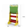 LOUSA DUPLA QUADRO INFANTIL EDUCACIONAL DESENHO ESTUDOS COM CAVALETE BRINQUEDO DIDATICO - 6