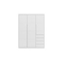 Ver imagem 5 de Quarto Completo com Guarda Roupa 3 Portas e 4 Gavetas + Cômoda 2 Portas e 4 Gavetas Pérola Branco