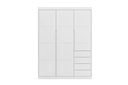 Ver imagem 5 de Quarto Completo com Guarda Roupa 3 Portas e 4 Gavetas + Cômoda 2 Portas e 4 Gavetas Pérola Branco