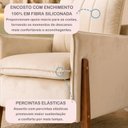 Ver imagem 6 de Poltrona de Amamentação Decorativa para Quarto de Bebê Pés Madeira Maciça Ternura