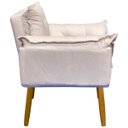 Ver imagem 2 de Poltrona Decorativa Reforçada para Sala Alice para Recepção Manicure Escritório Suede