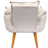 Poltrona Decorativa Reforçada para Sala Alice para Recepção Manicure Escritório Suede - 6
