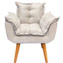 Ver imagem 3 de Poltrona Decorativa Reforçada para Sala Alice para Recepção Manicure Escritório Suede