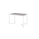 Ver imagem 3 de Mesa Industrial Base Ferro Branco em V Tampo 137x90 Branco 4 Cadeiras Eames Assento Branco Ferro B
