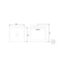 Ver imagem 2 de Lixeira Aço Inox Luz 4,5 Litros Gold Matte Tramontina