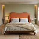 Ver imagem 6 de Cabeceira para Cama Box Estofada Persa Queen Size 160cm em Boucle Terracota  com Sapatas Plásticas