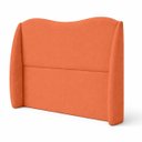 Ver imagem 4 de Cabeceira para Cama Box Estofada Persa Queen Size 160cm em Boucle Terracota  com Sapatas Plásticas