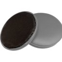 Ver mais imagens de Kit 06 Assentos Redondo Banqueta Cadeira Estofados Poltronas H02 Corino Cinza 30 cm - Lyam Decor Ass
