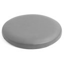 Ver imagem 2 de Kit 06 Assentos Redondo Banqueta Cadeira Estofados Poltronas H02 Corino Cinza 30 cm - Lyam Decor Ass
